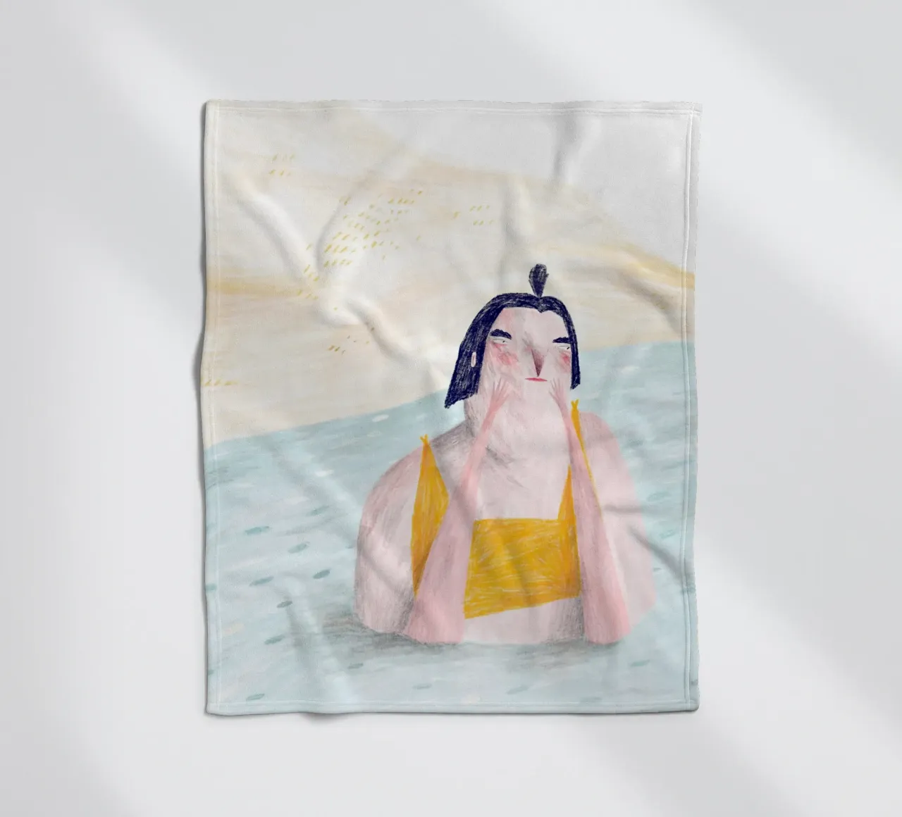 Trude is Krude - Badespaß coperta in pile da The Artcircle