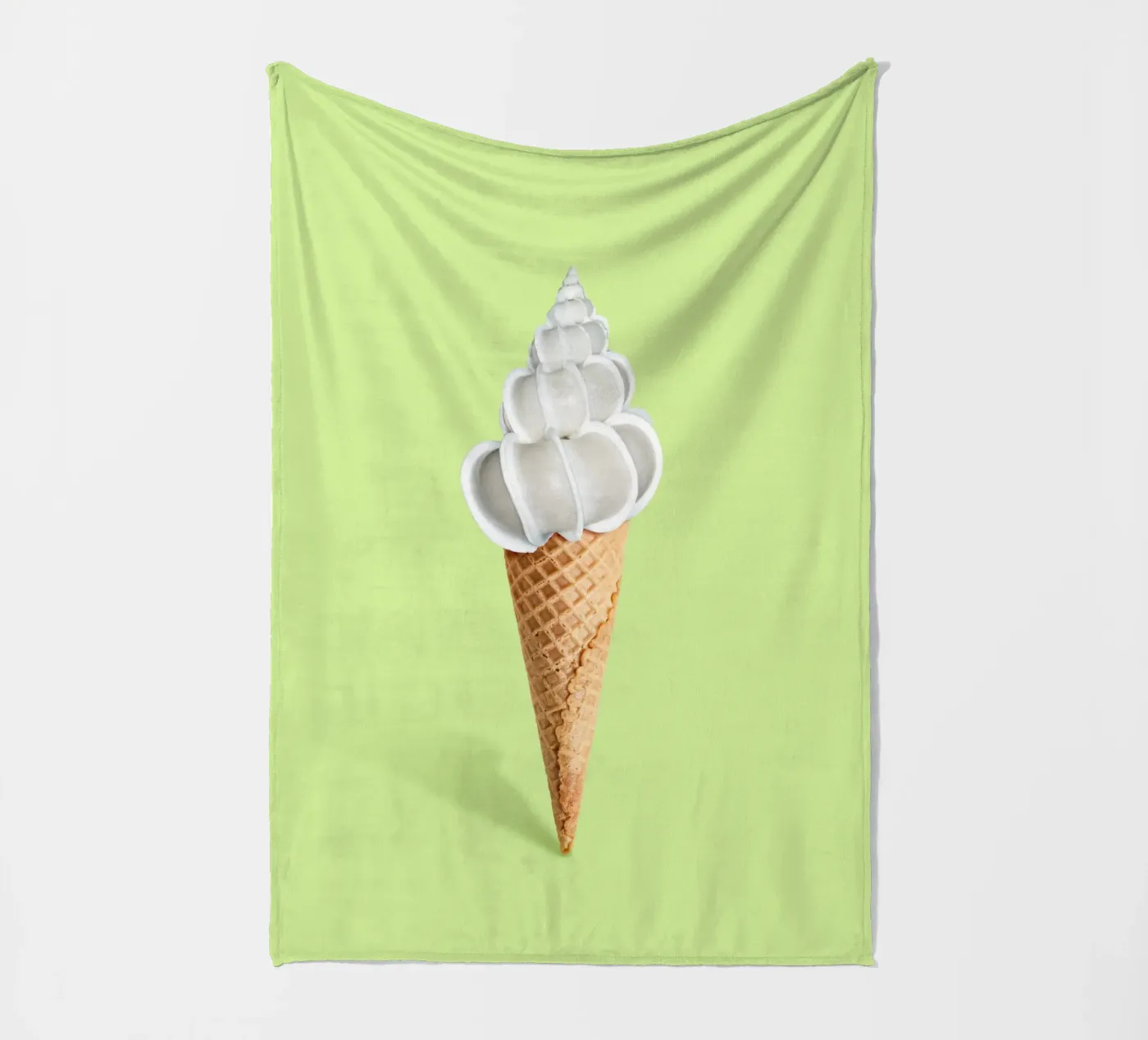 Shell Cream Fleecedecke von 360brain