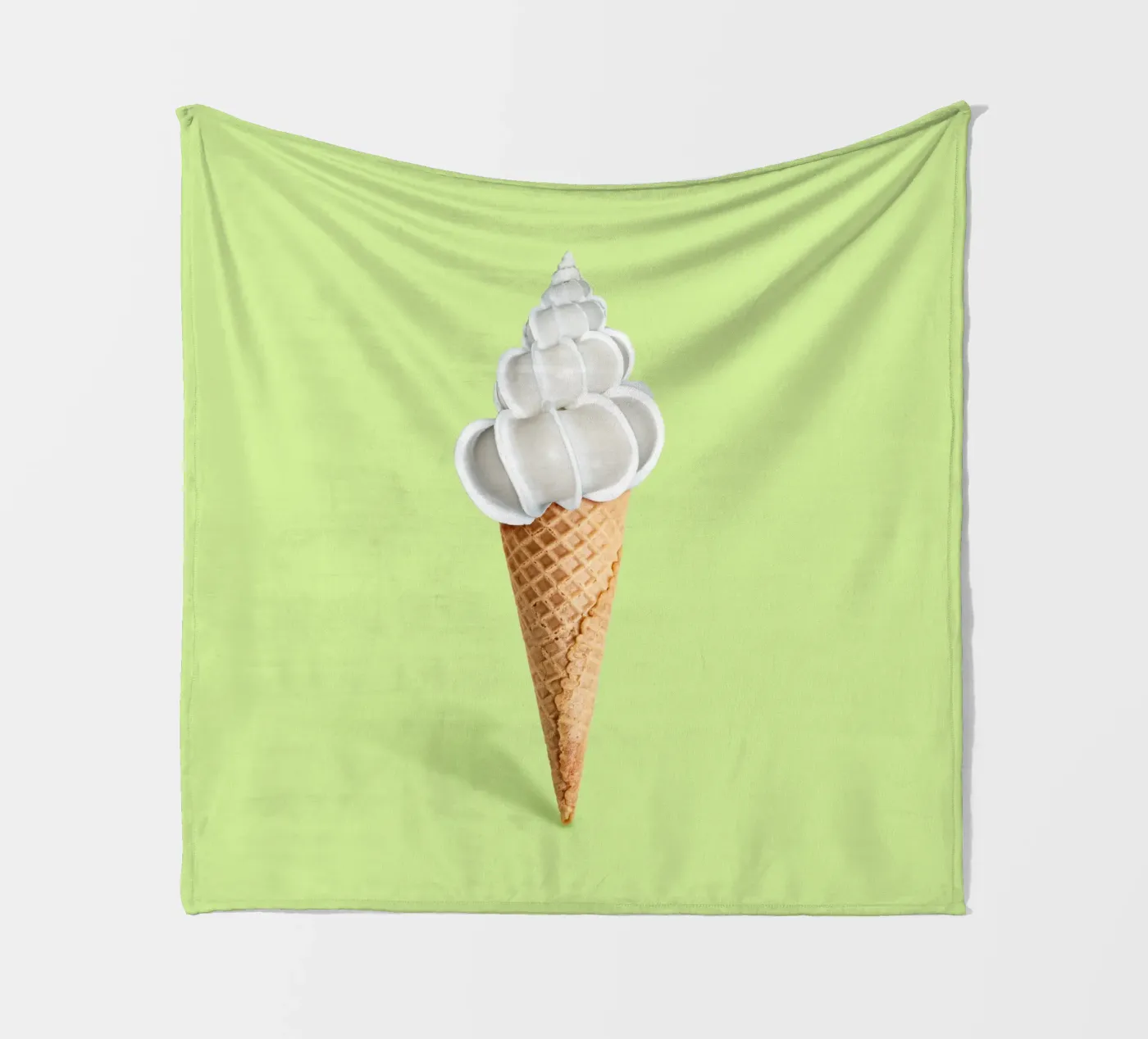 Shell Cream Fleecedecke von 360brain