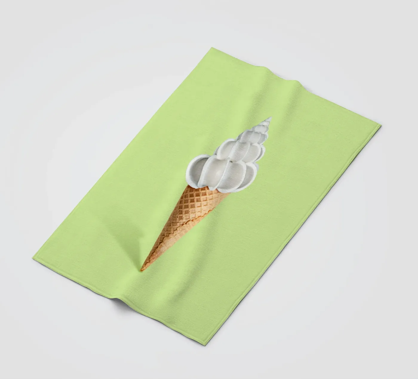 Shell Cream Fleecedecke von 360brain