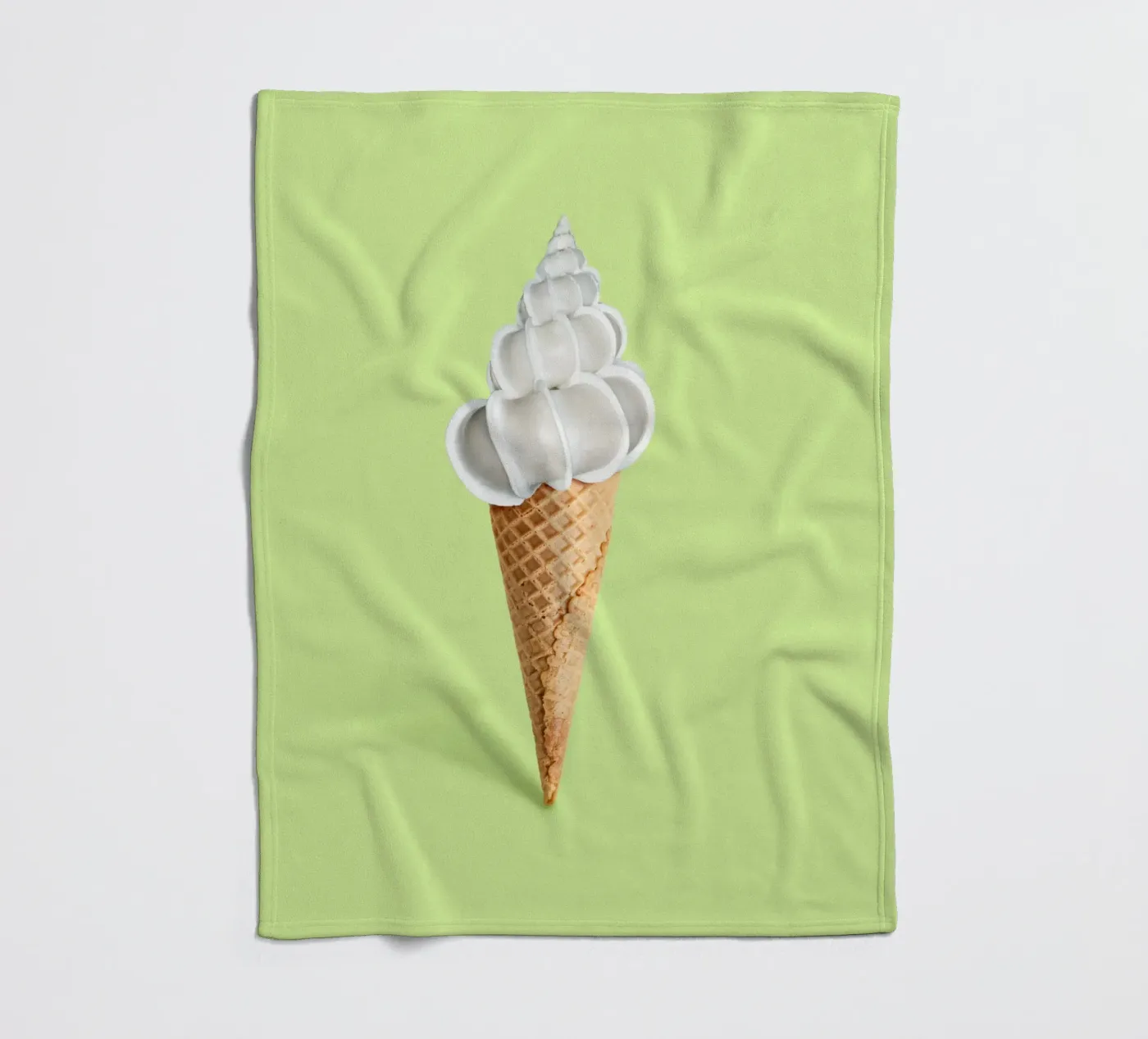Shell Cream Fleecedecke von 360brain