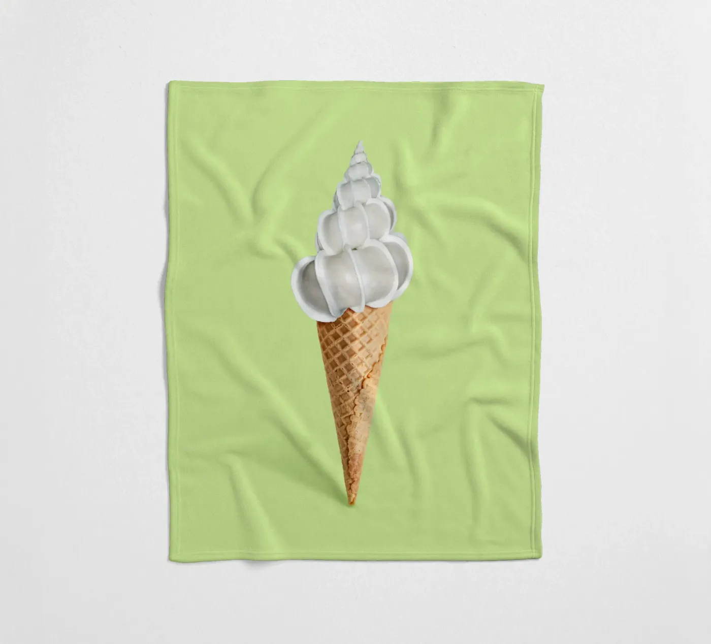 Shell Cream Fleecedecke von 360brain