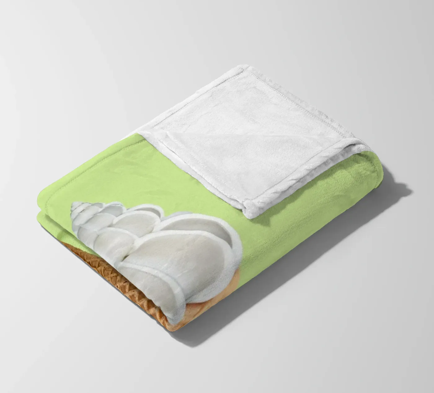 Shell Cream Fleecedecke von 360brain