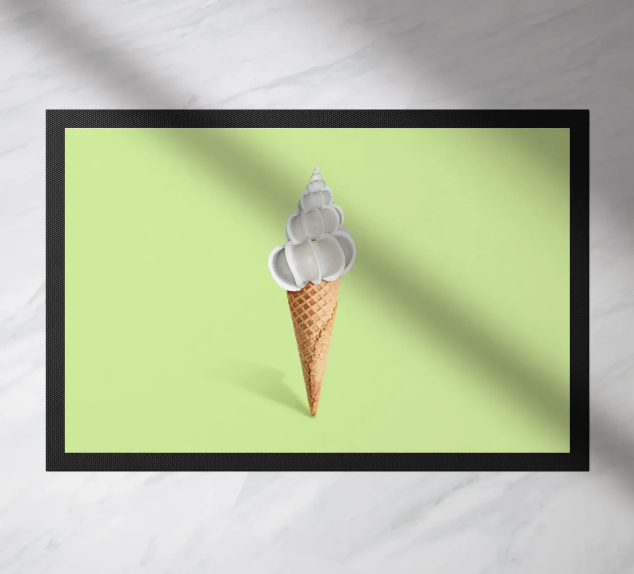 Shell Cream doormat by 360brain