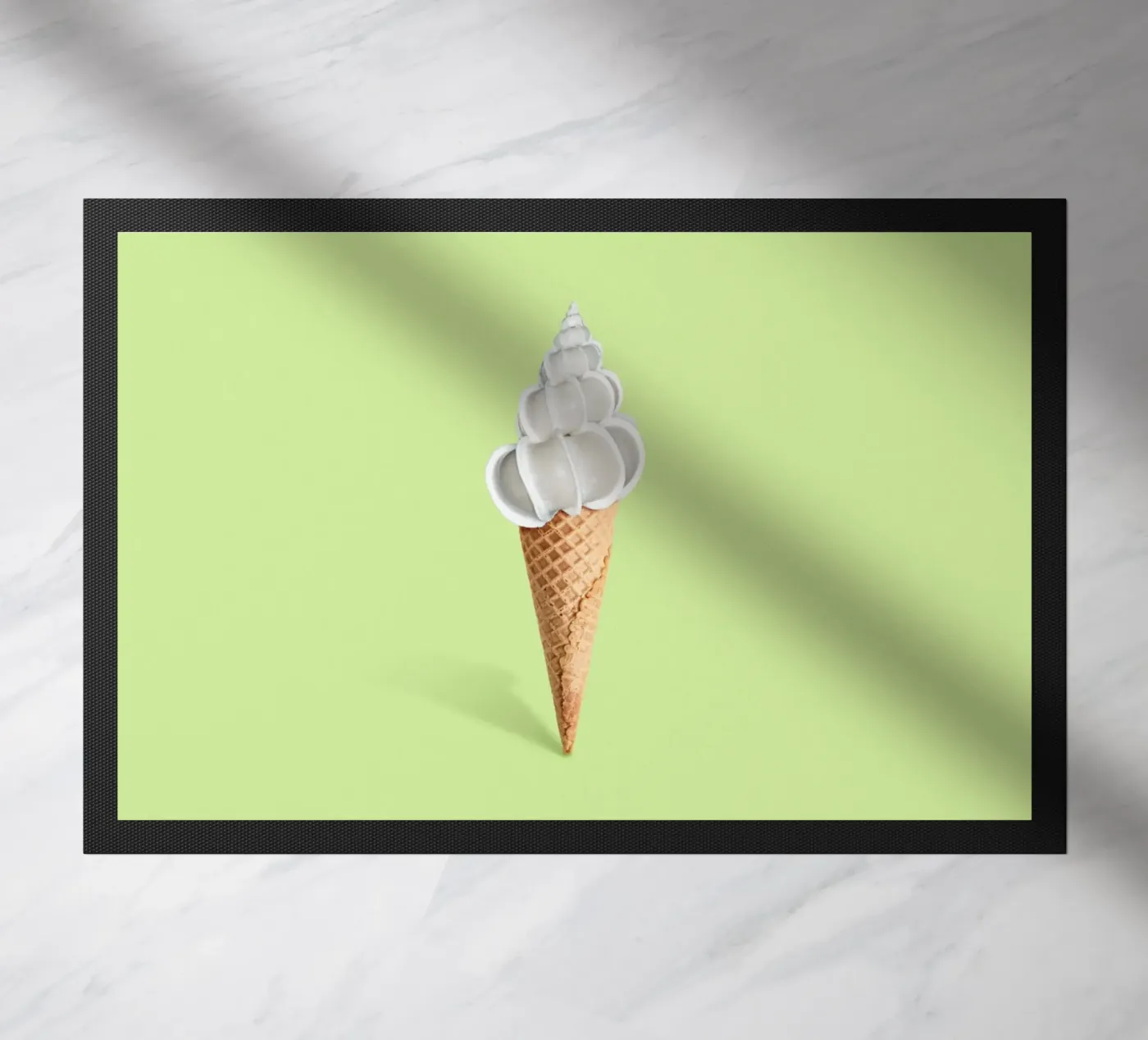 Schelp crème deurmat van 360brain