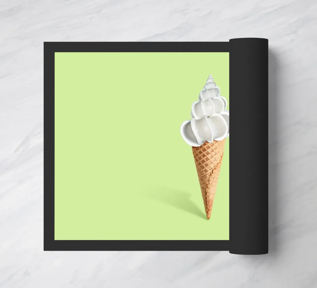 Shell Cream doormat by 360brain