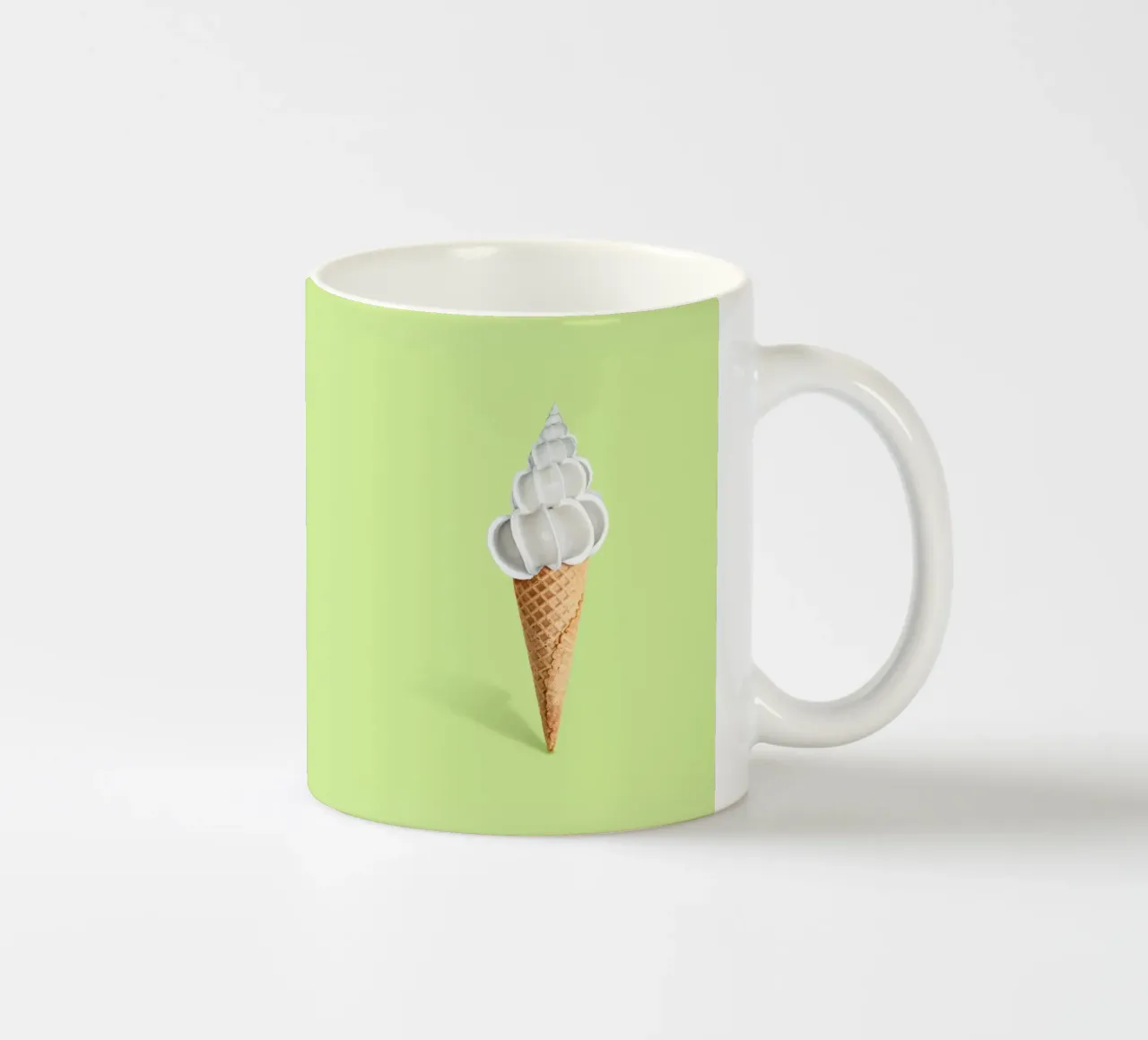 Crema di conchiglie tazza in ceramica da 360brain
