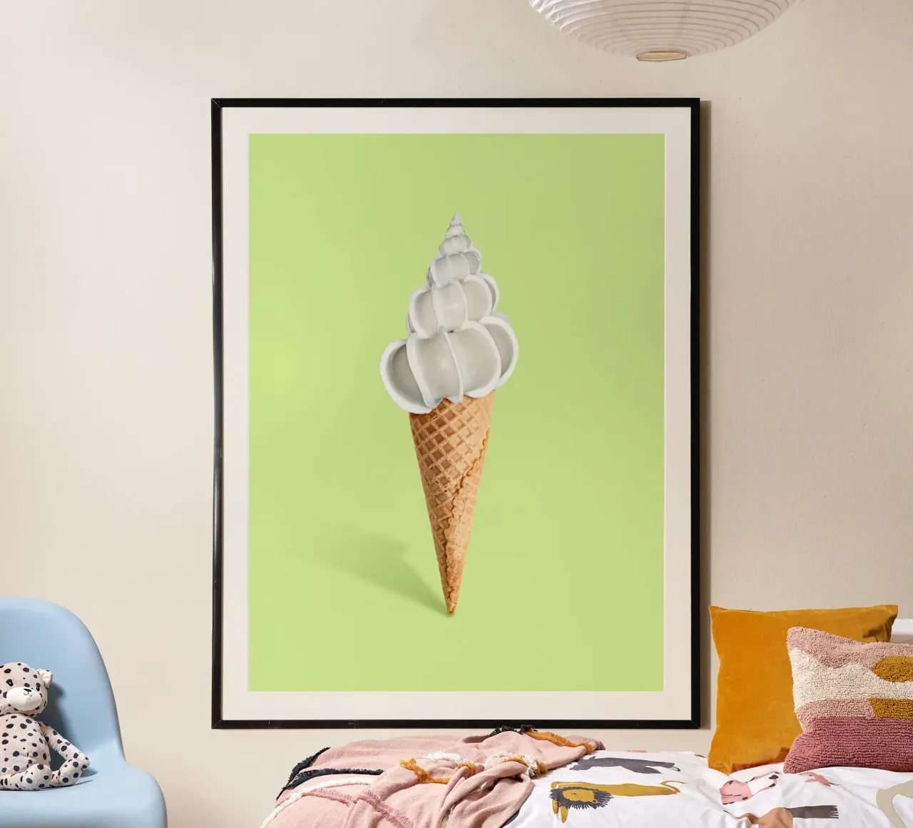 Schelp crème poster van 360brain