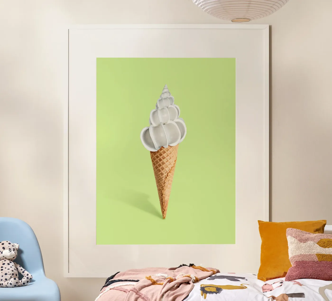 Schelp crème poster van 360brain