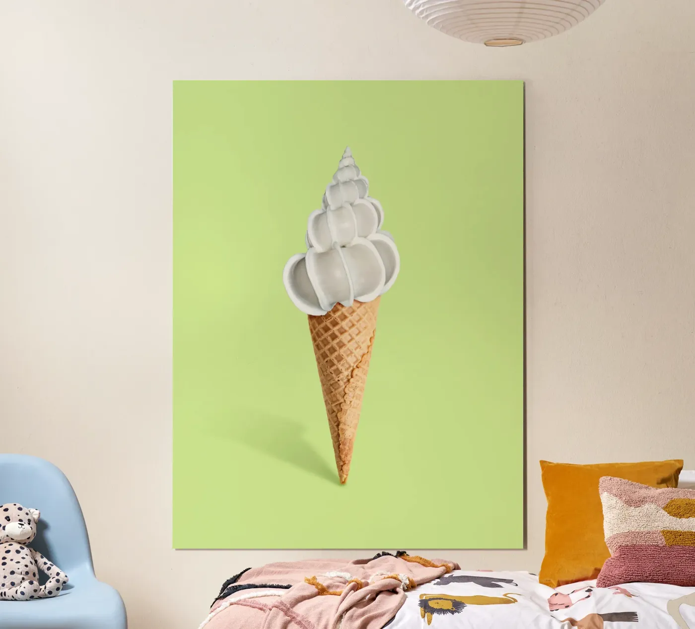 Schelp crème poster van 360brain