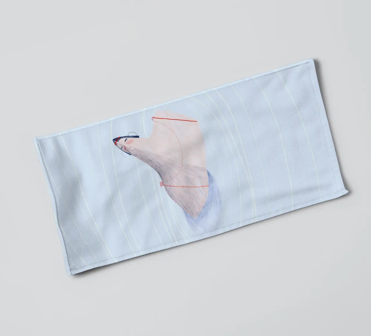 Trude is Krude - Eine kühle Erfrischung towel by The Artcircle