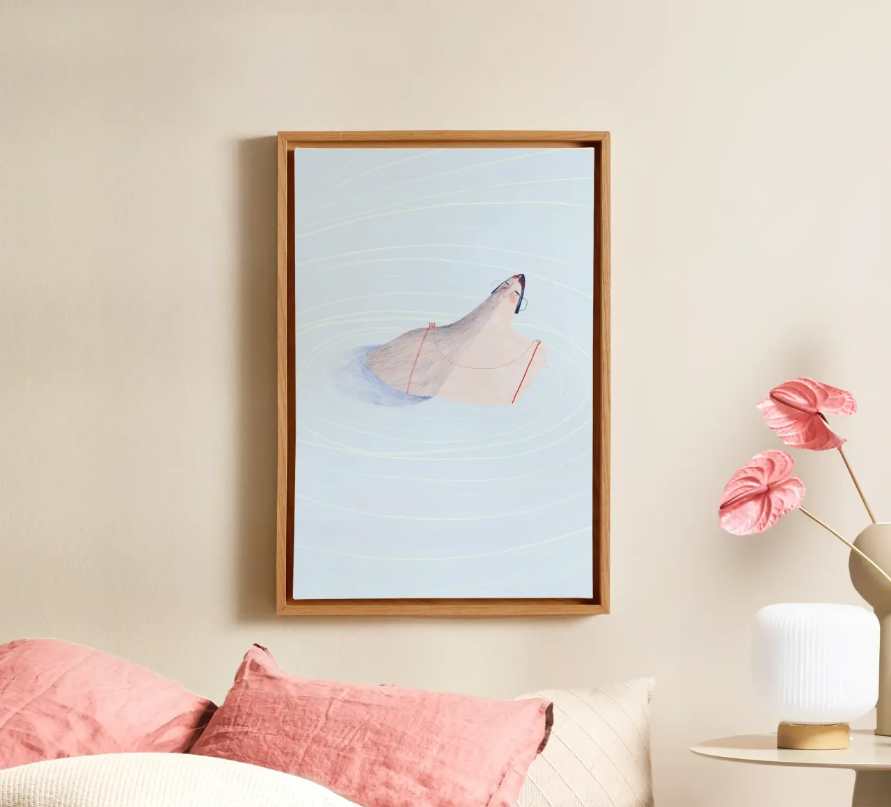 Trude is Krude - Eine kühle Erfrischung tela con Cornice a cassetta da The Artcircle