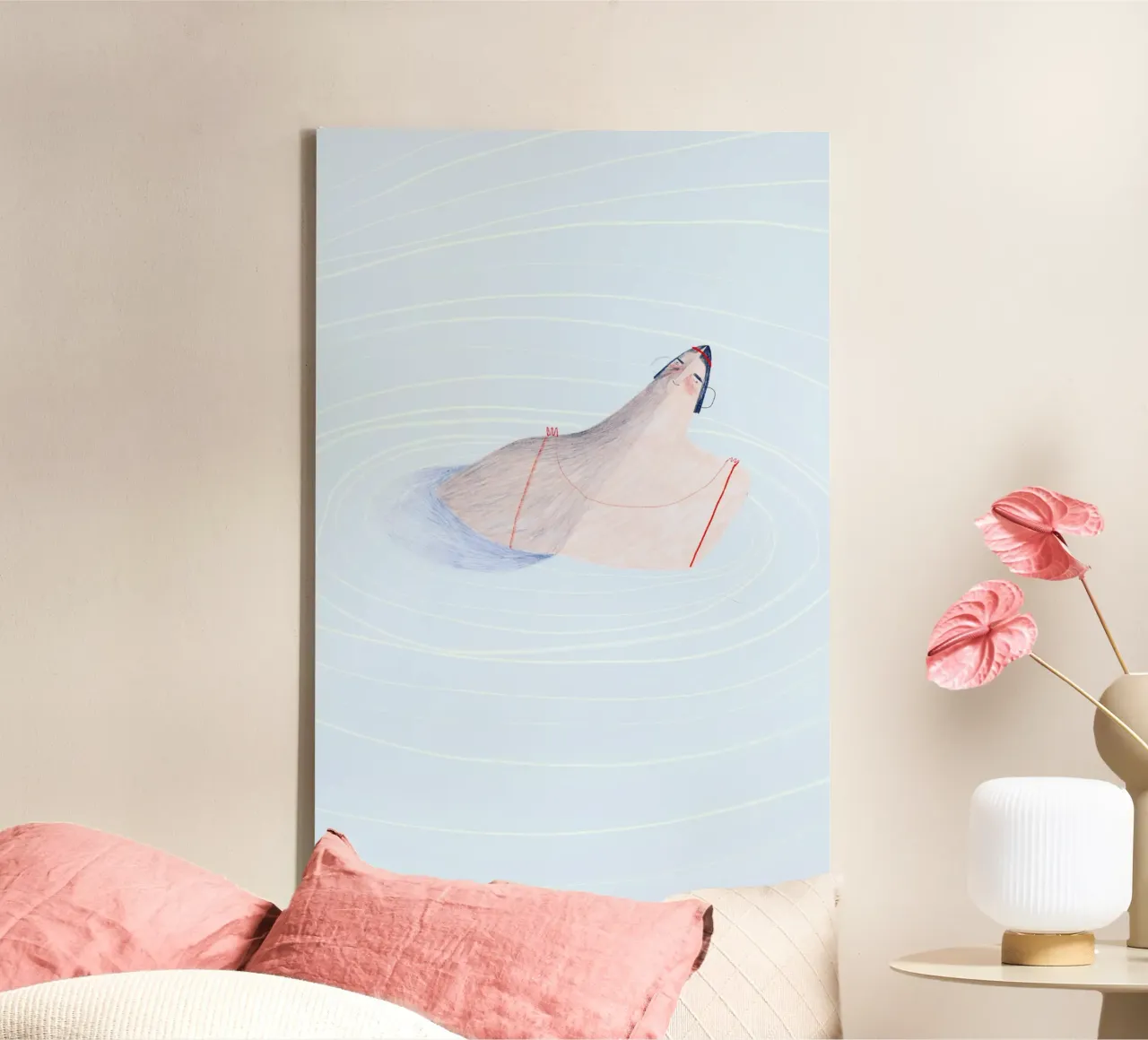 Trude is Krude - Eine kühle Erfrischung tela con Cornice a cassetta da The Artcircle