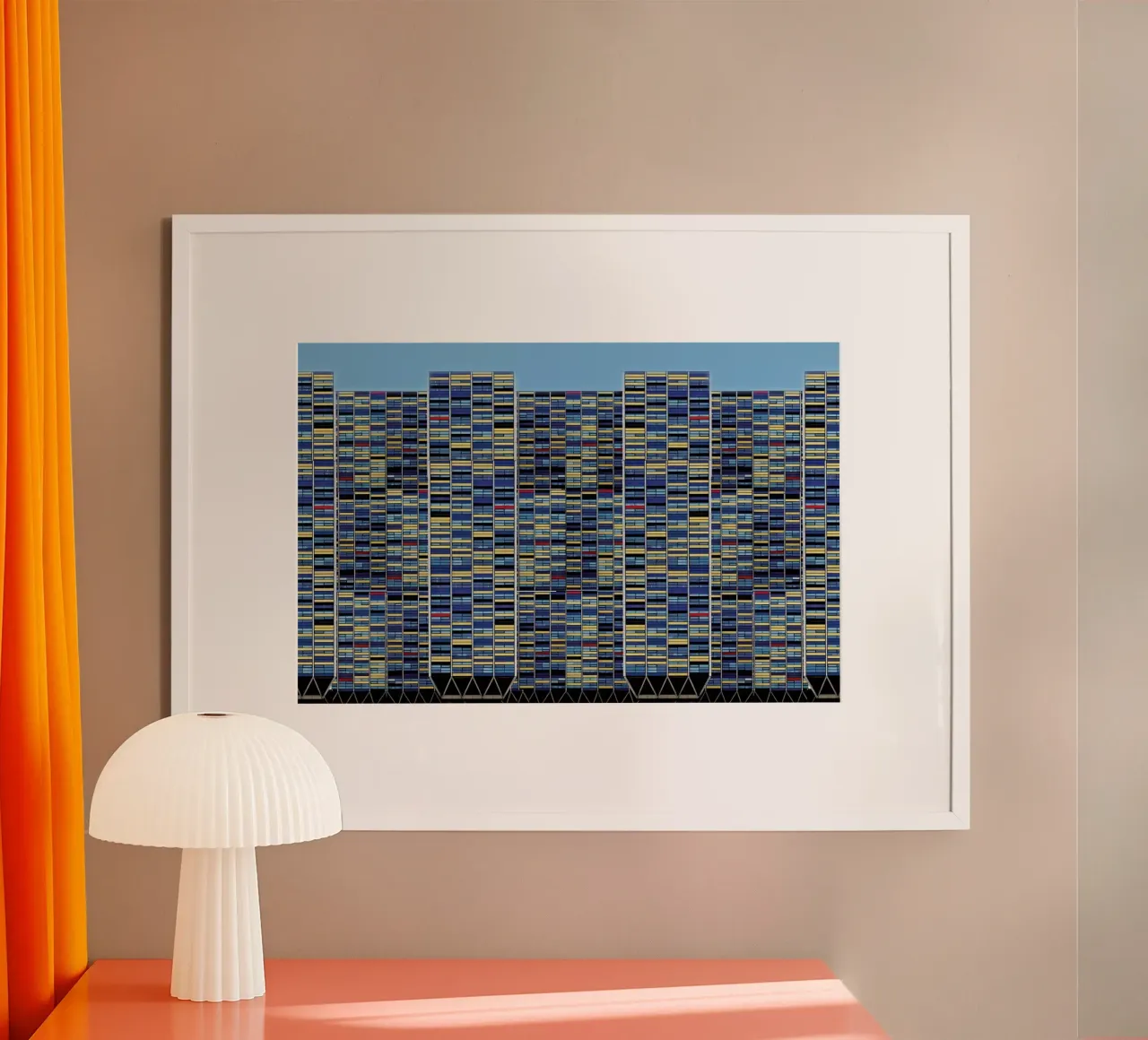 Big, bigger, biggest - Henk van Maastricht poster con telaio in legno da Pictufy
