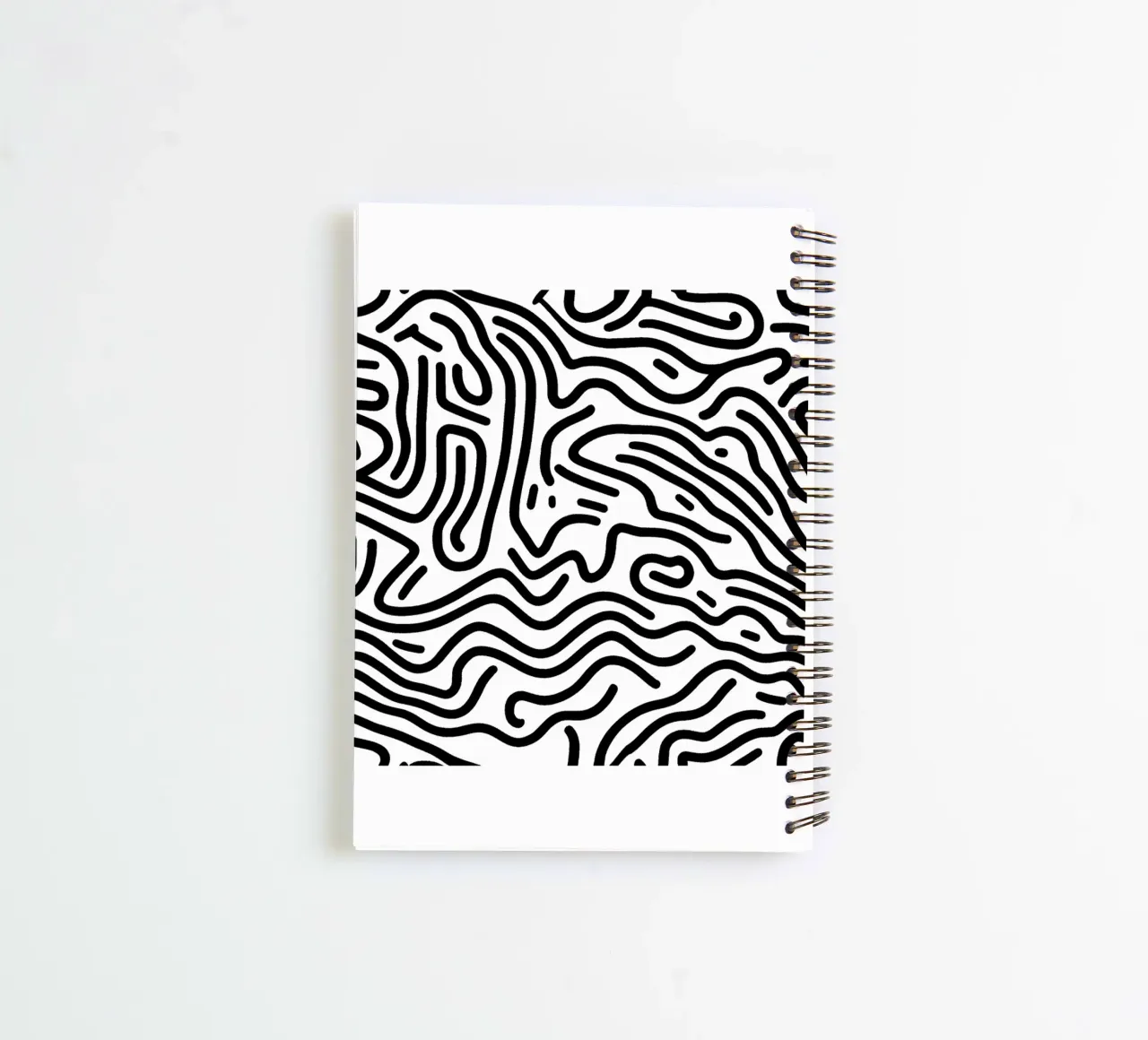 Black & White 4 spiral notebook by Rezh creations
