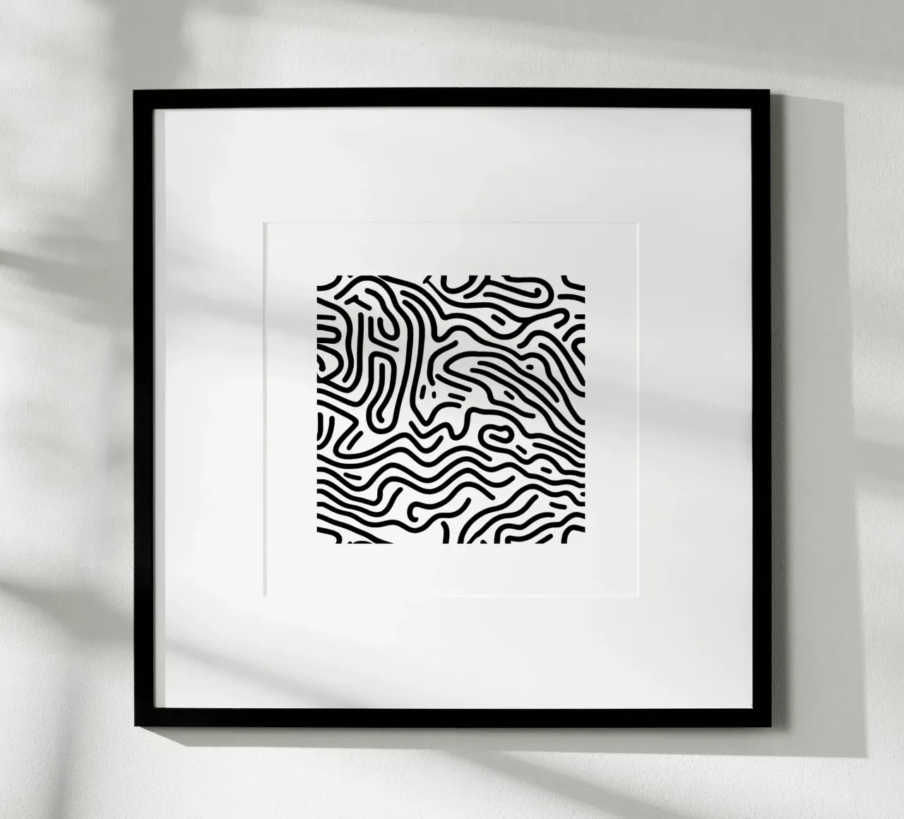 Black & White 4 poster con telaio in plastica da Rezh creations