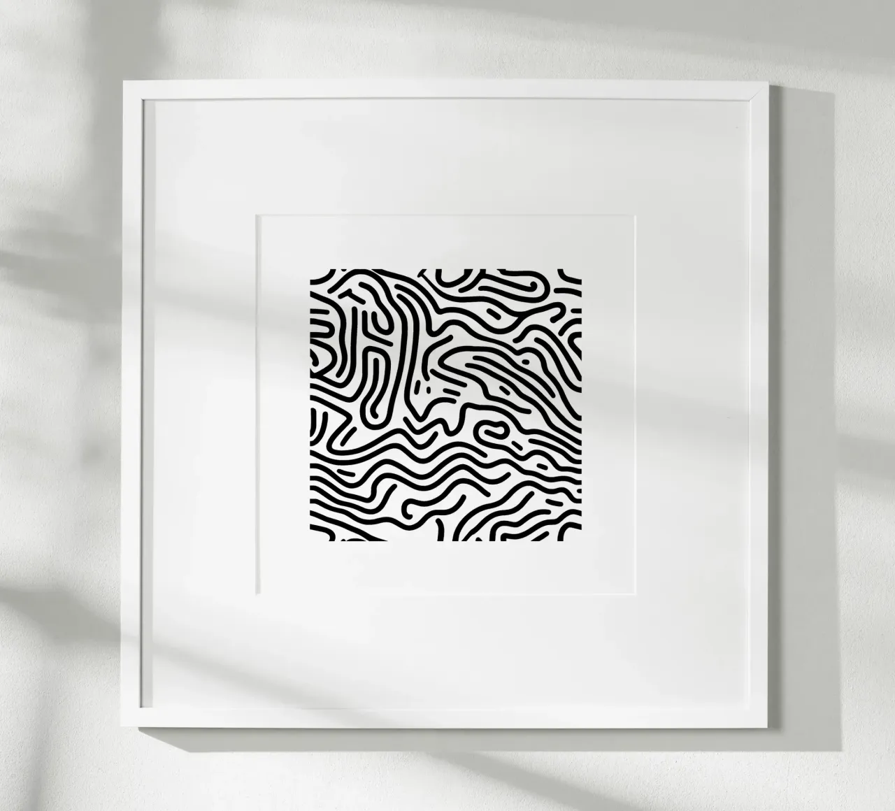 Black & White 4 poster con telaio in plastica da Rezh creations