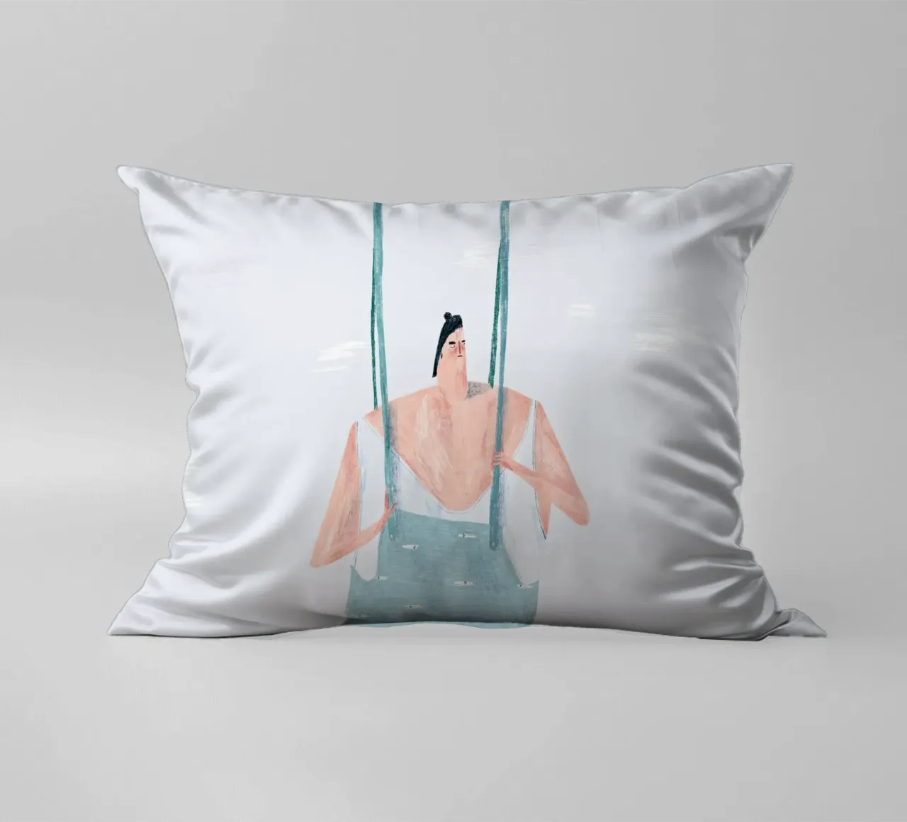 Trude is Krude - In den Seilen hängen decorative cushion by The Artcircle