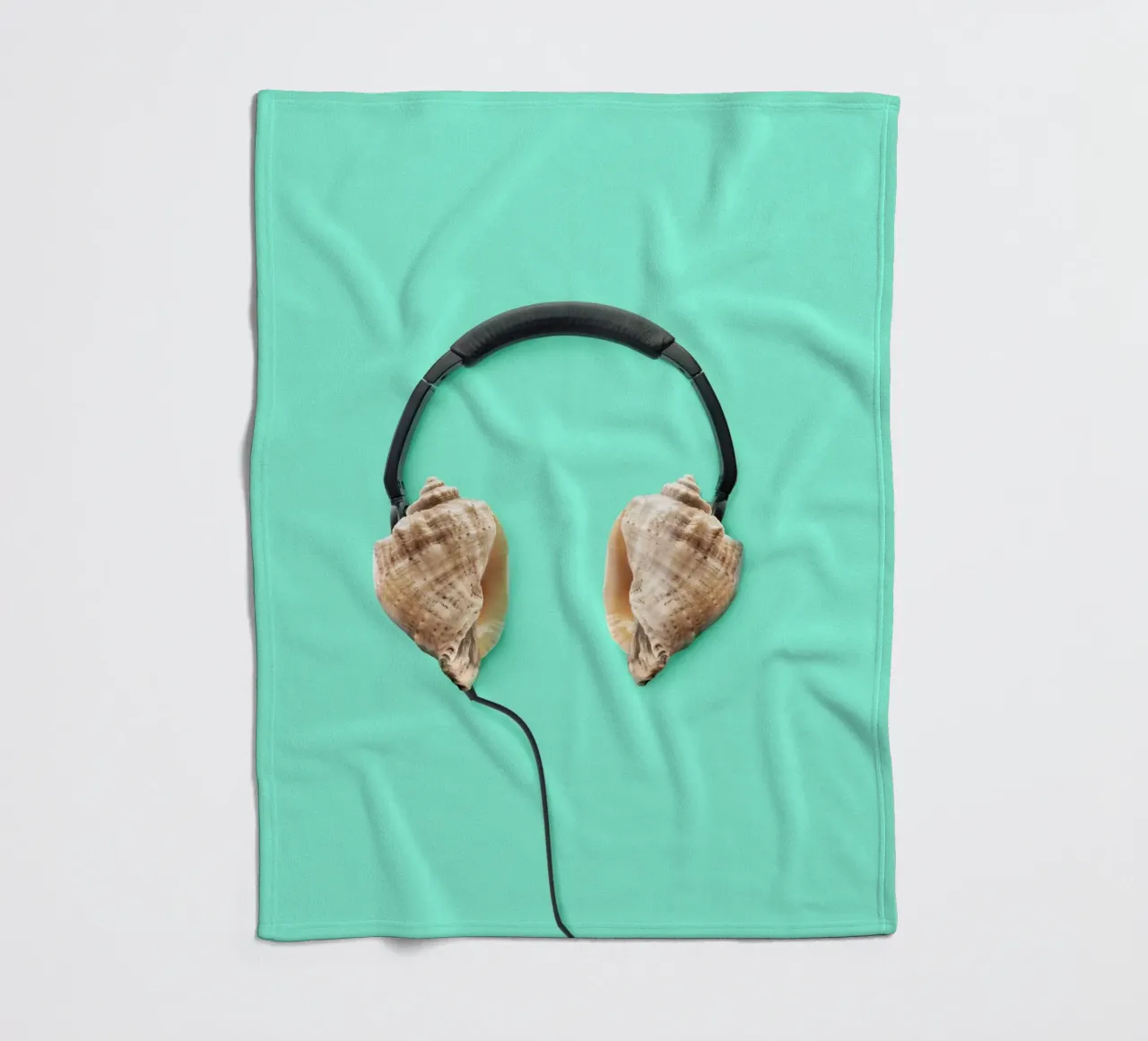 Sea Music fleece blanket by 360brain