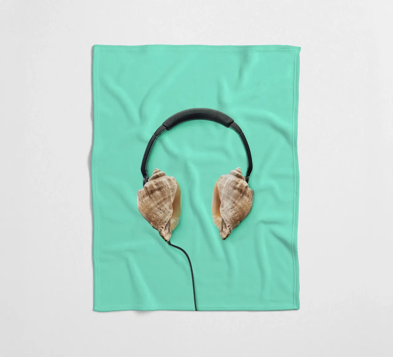 Sea Music fleece blanket by 360brain