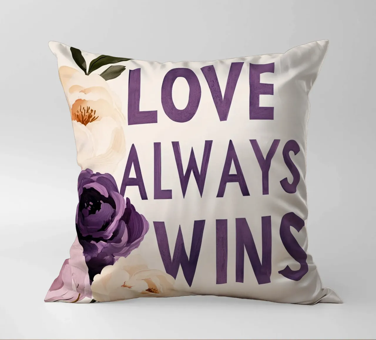 Love Always Wins decorative cushion by treechild
