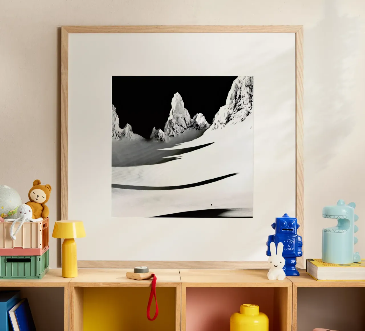 Small and big - √Ösmund Keilen poster con telaio in alluminio da Pictufy