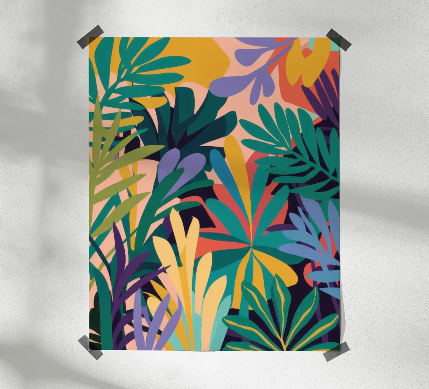 Dense Jungle Pattern poster by Bring Hues