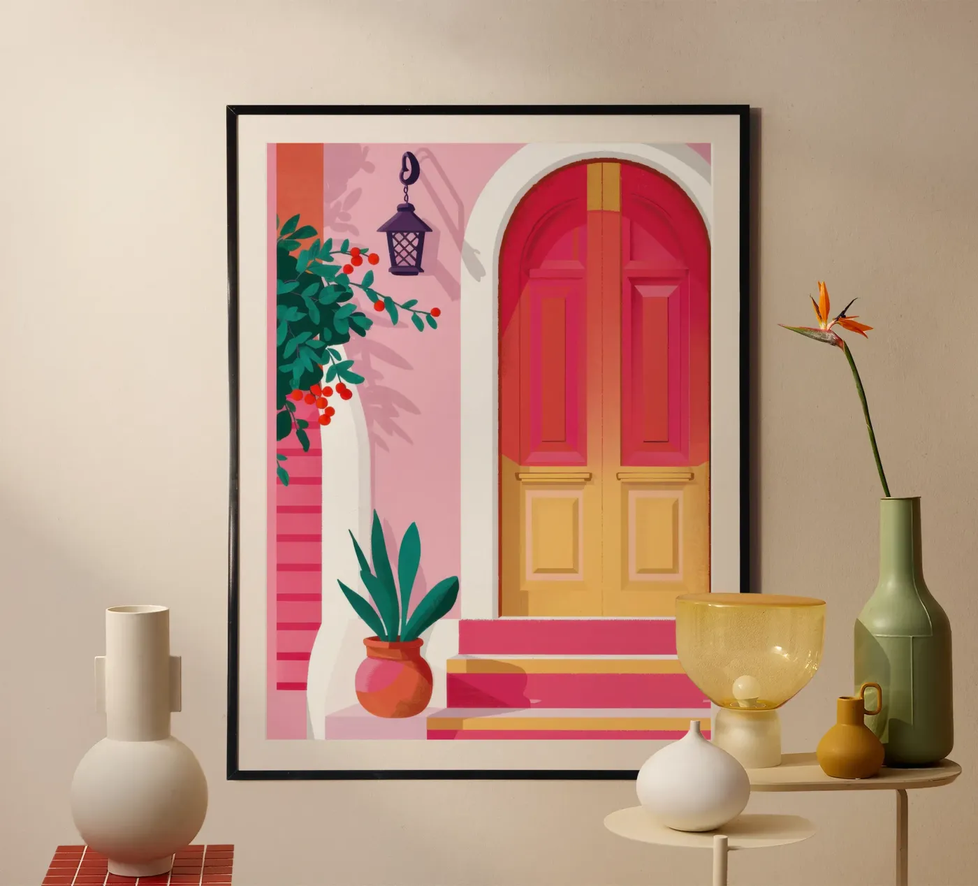 Porta rosa poster da Bring Hues