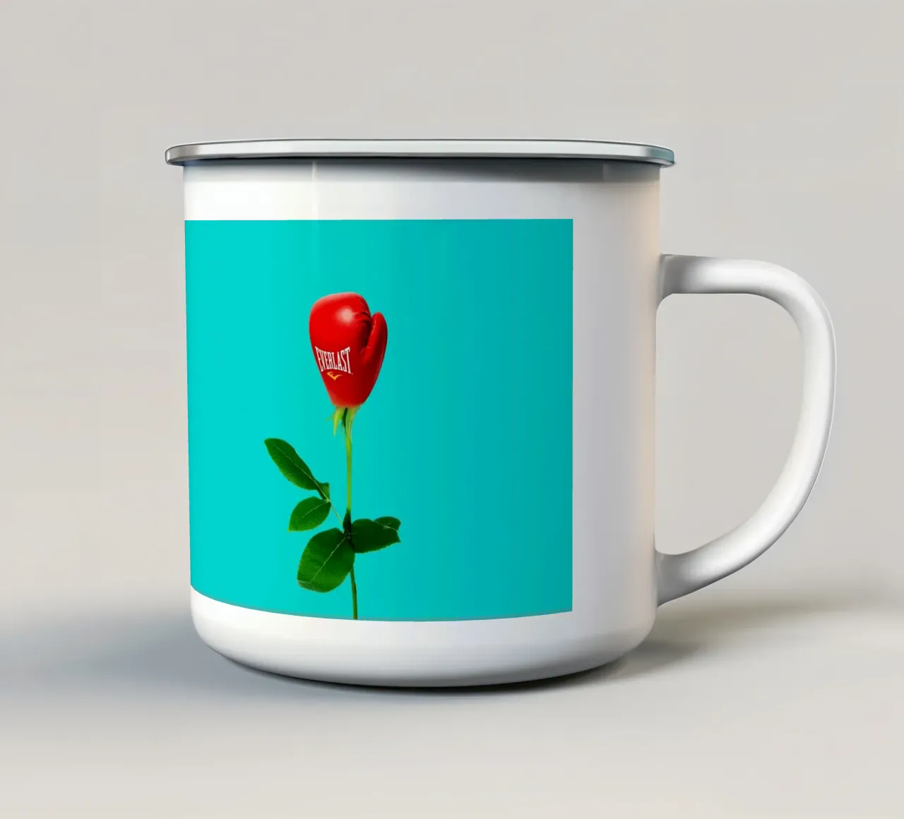 Lotta per la donna tazza in smalto da 360brain