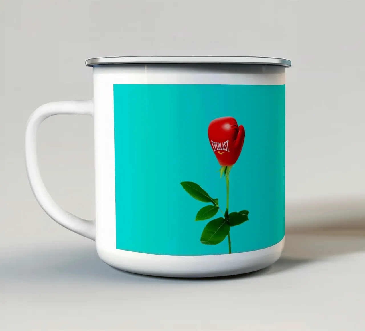 Lotta per la donna tazza in smalto da 360brain