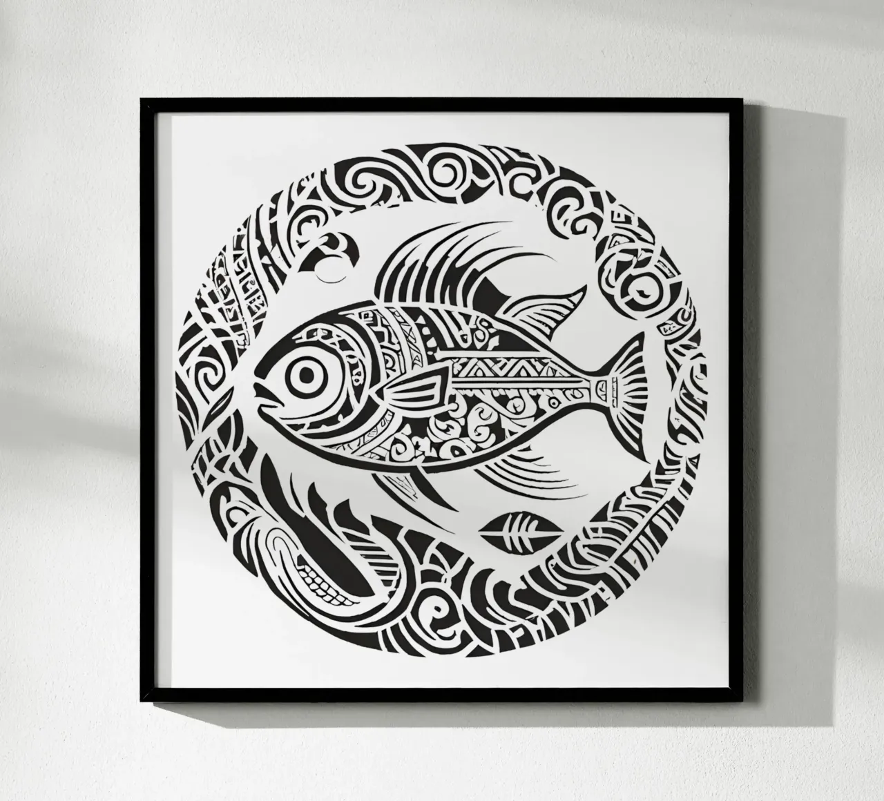 Pesce 4 poster con telaio in alluminio da Rezh creations