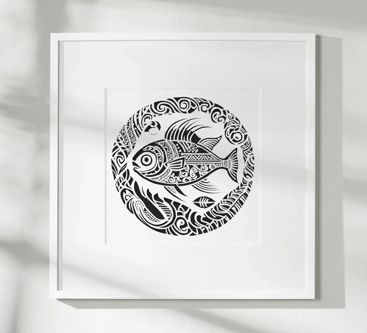 Pesce 4 poster con telaio in alluminio da Rezh creations