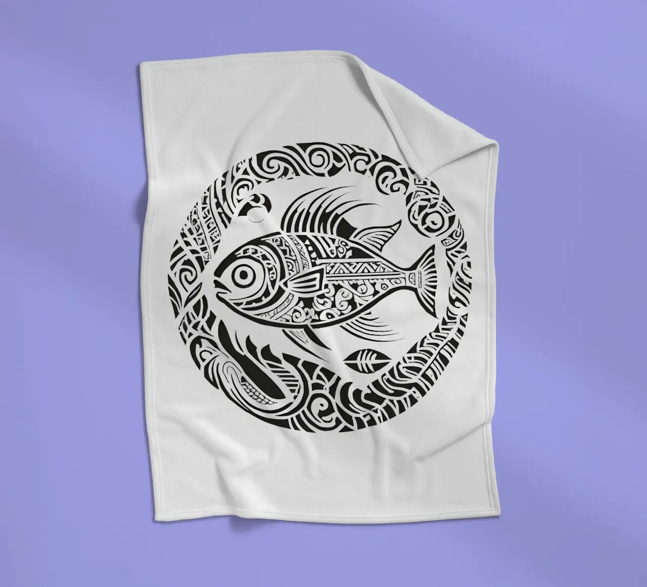 Vis 4 fleecedeken van Rezh creations