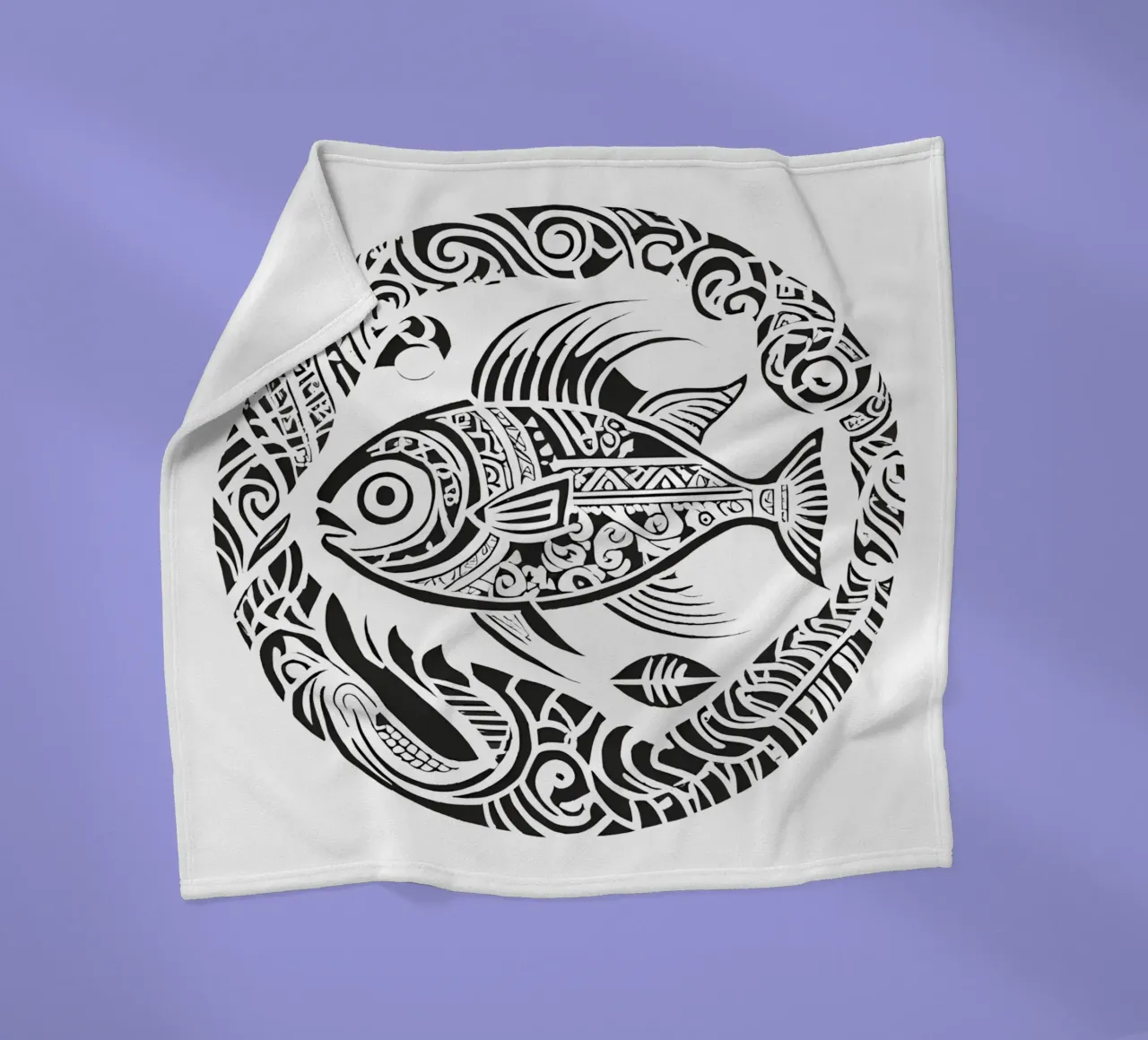 Vis 4 fleecedeken van Rezh creations
