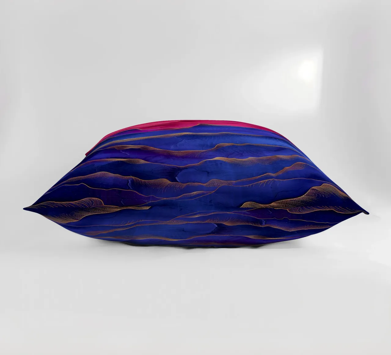 Astrazione blu e rosa cuscino da Justyna Jaszke JBJart