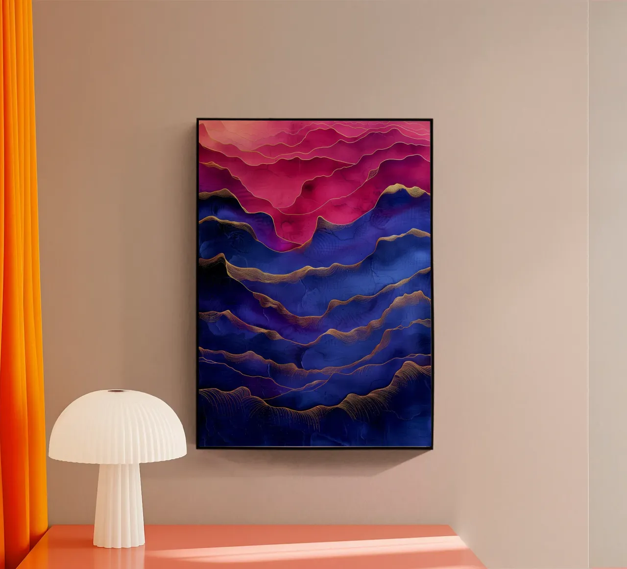Astrazione blu e rosa plexiglass da Justyna Jaszke JBJart