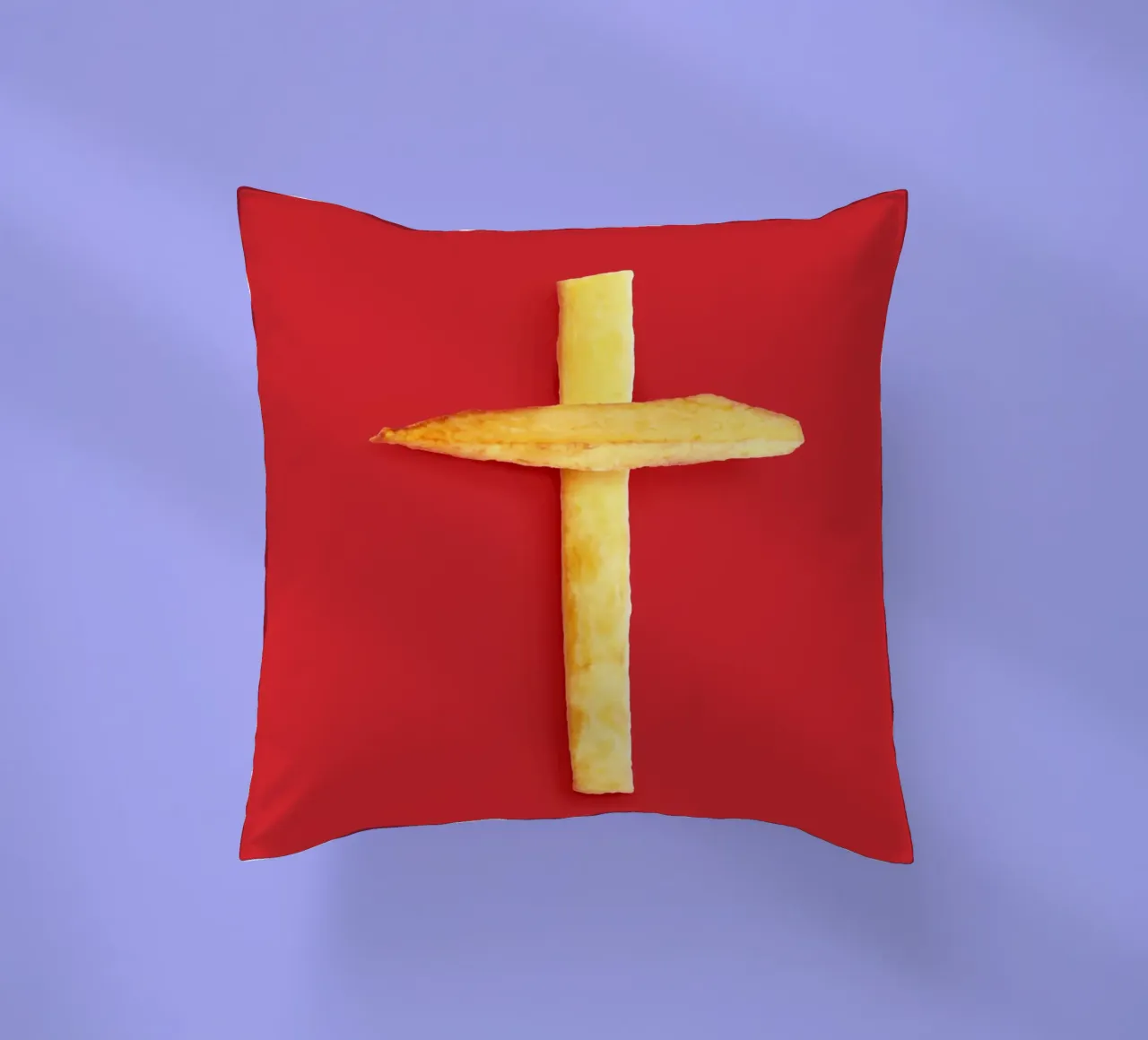 Fast Food Faith decorative cushion by 360brain
