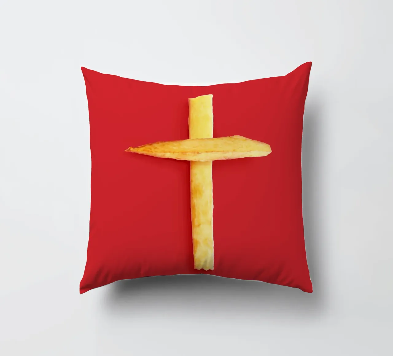 Fast Food Faith decorative cushion by 360brain