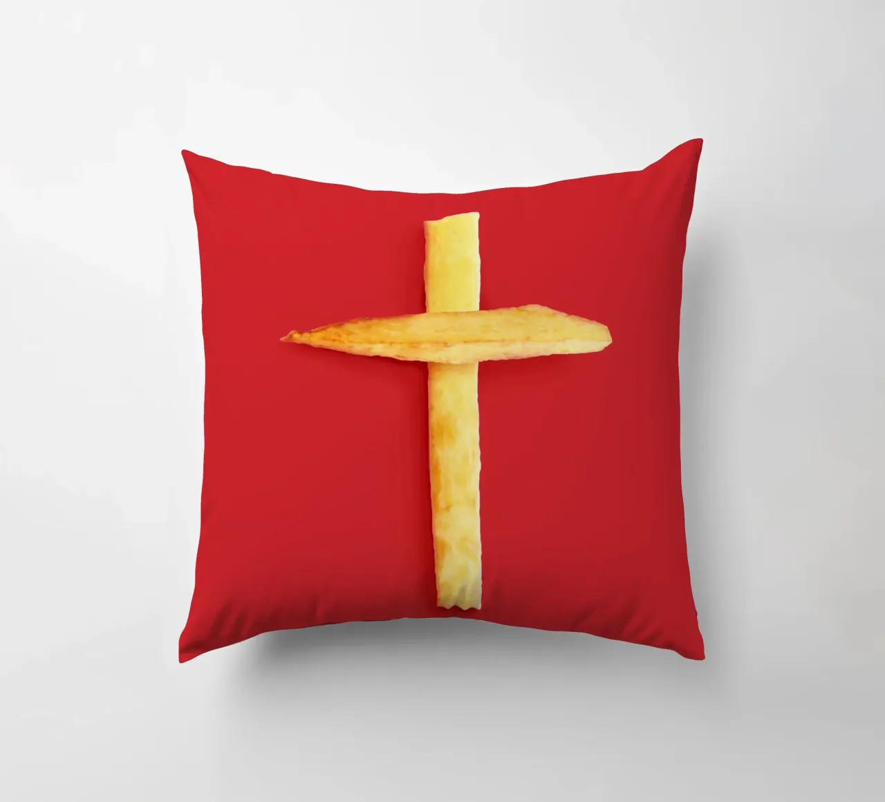Fast Food Faith decorative cushion by 360brain