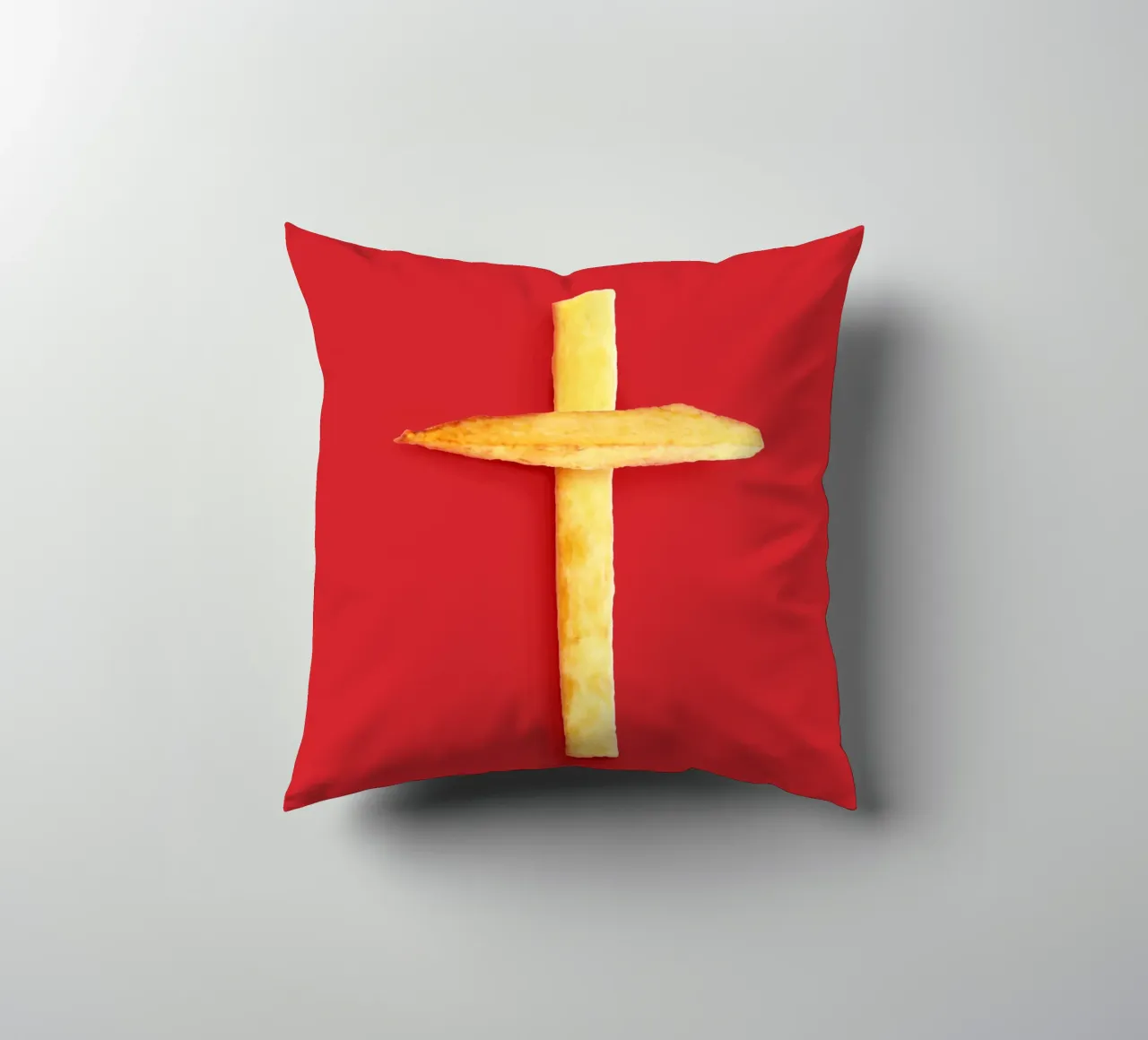 Fast Food Faith decorative cushion by 360brain