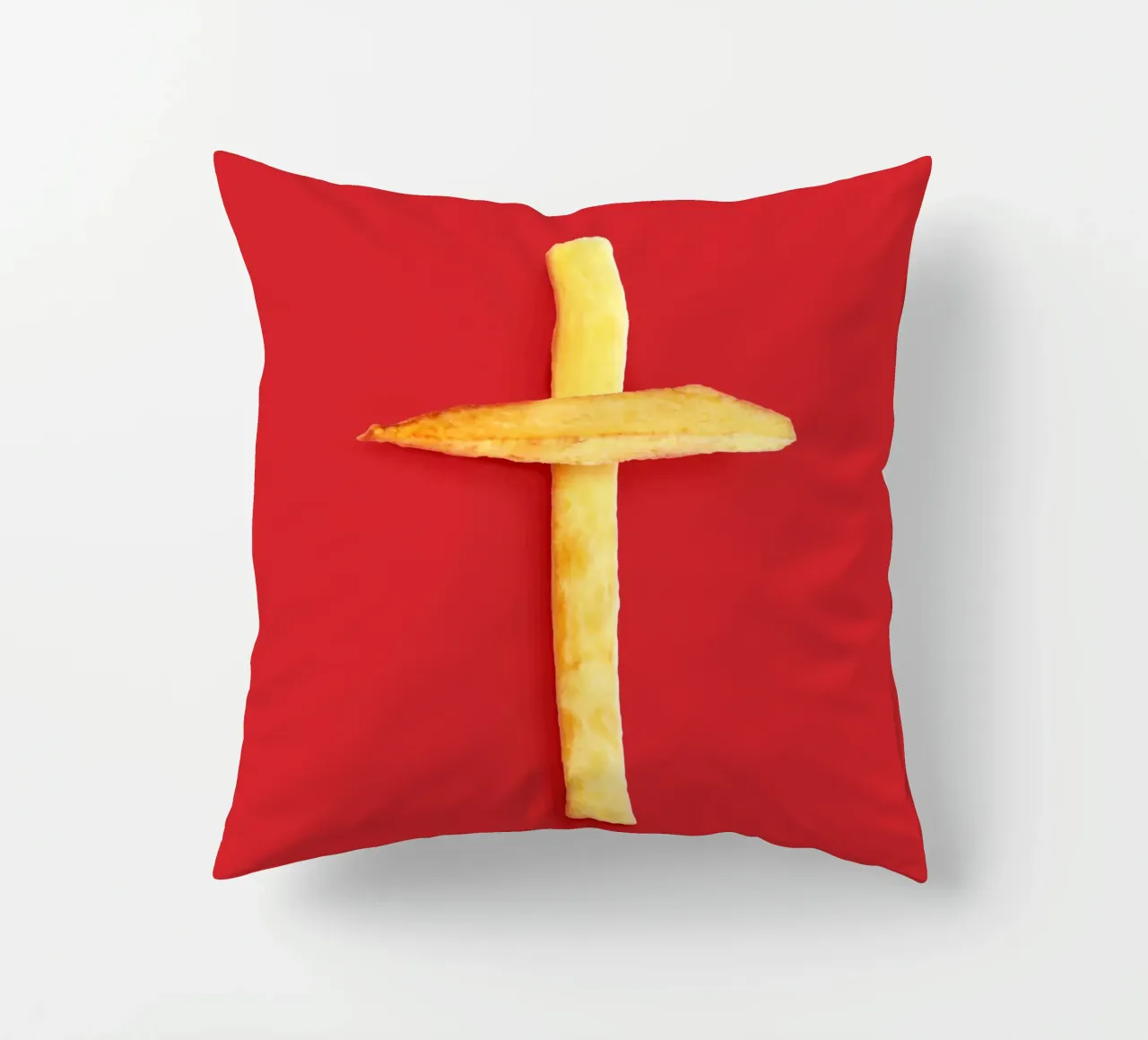 Fast Food Faith decorative cushion by 360brain