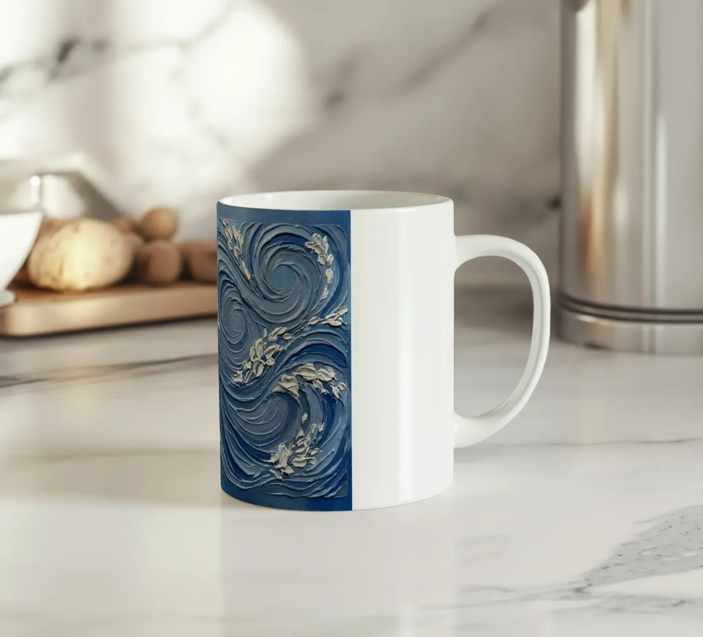 Tidal Core ceramic mug by home visuals