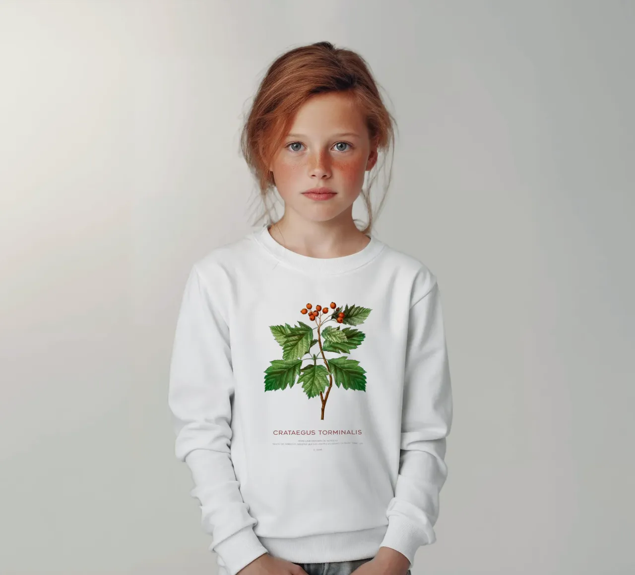 Albero dei servizi selvatici o Crataegus Torminalis felpa bambino da Vintagrafica