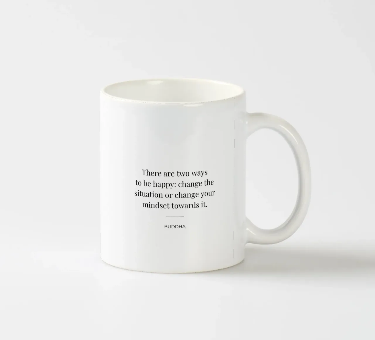 Ci sono due modi per essere felici tazza in ceramica da Paigaam Studio