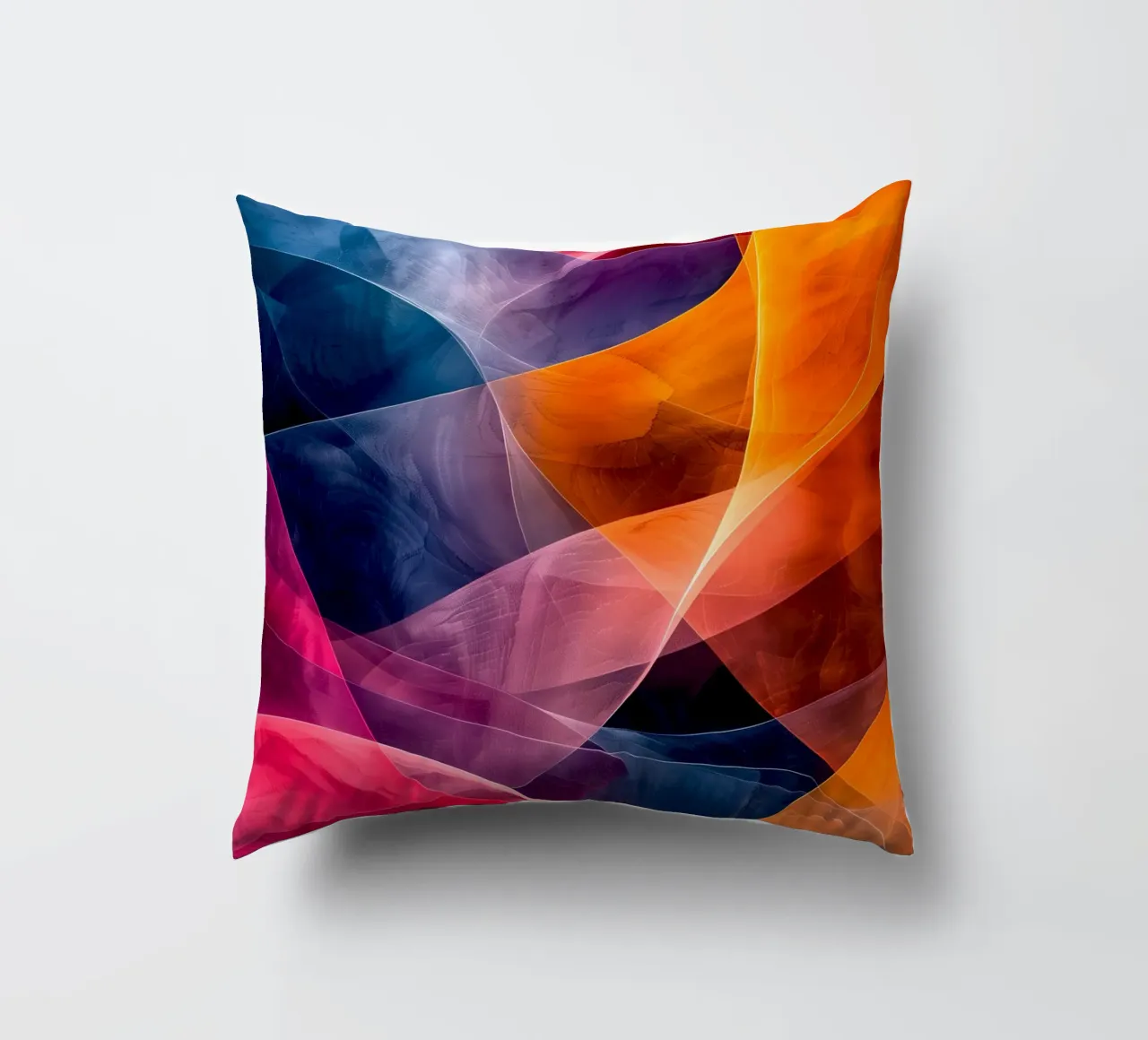 Astrazione colori e linee cuscino da Justyna Jaszke JBJart