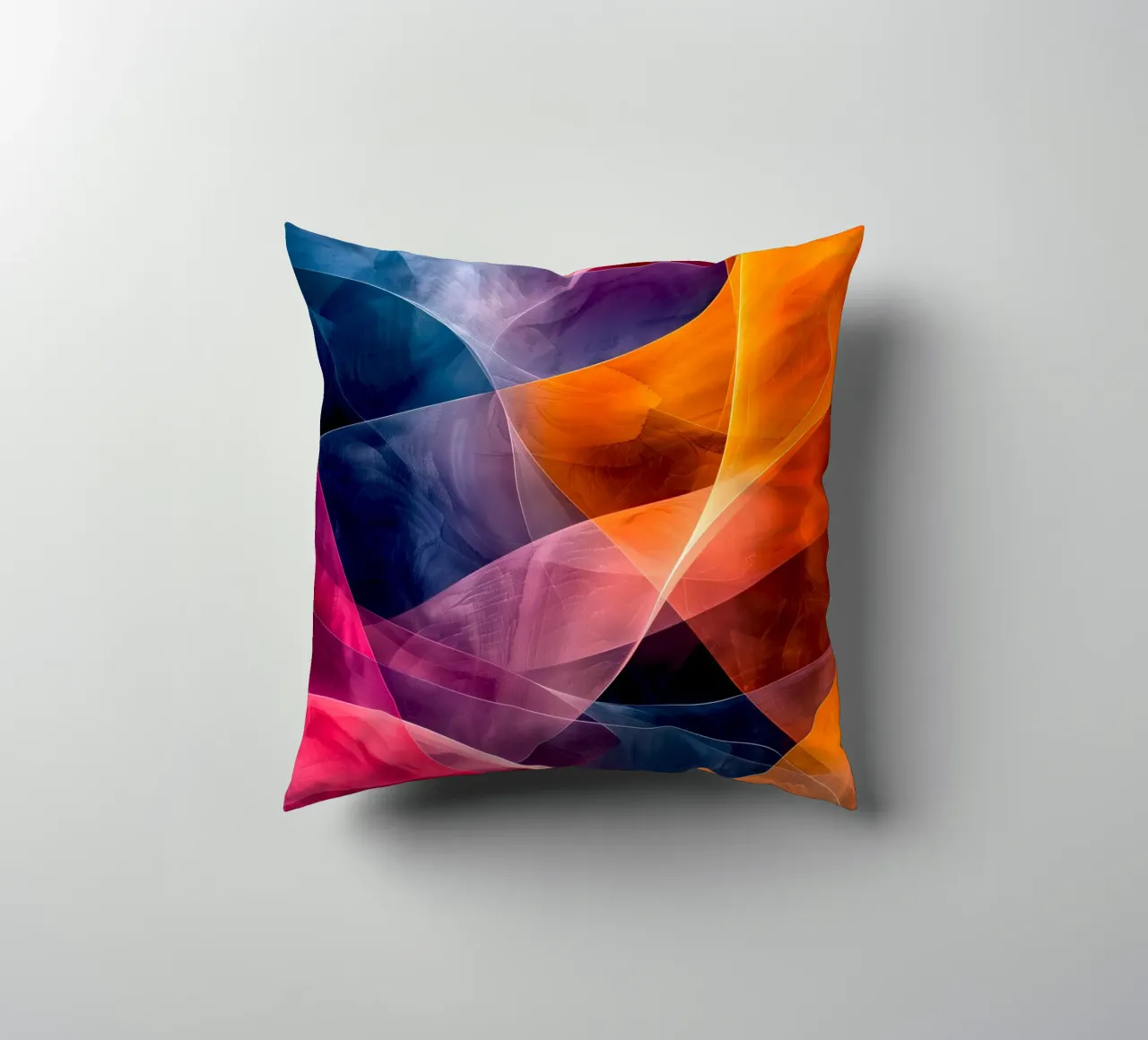 Astrazione colori e linee cuscino da Justyna Jaszke JBJart