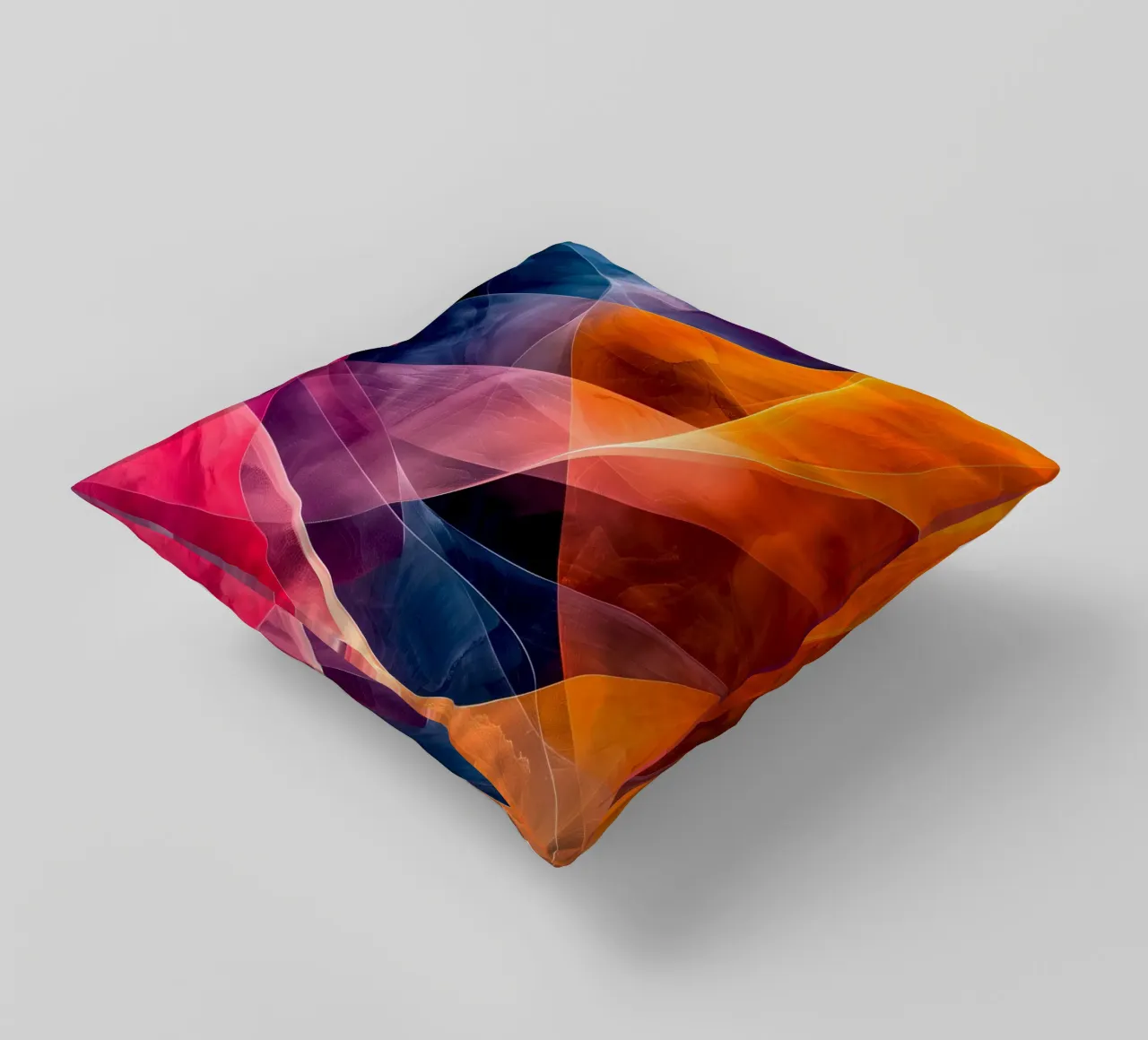 Astrazione colori e linee cuscino da Justyna Jaszke JBJart