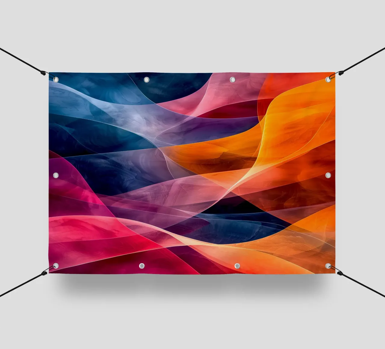 Astrazione colori e linee telo in pvc da Justyna Jaszke JBJart