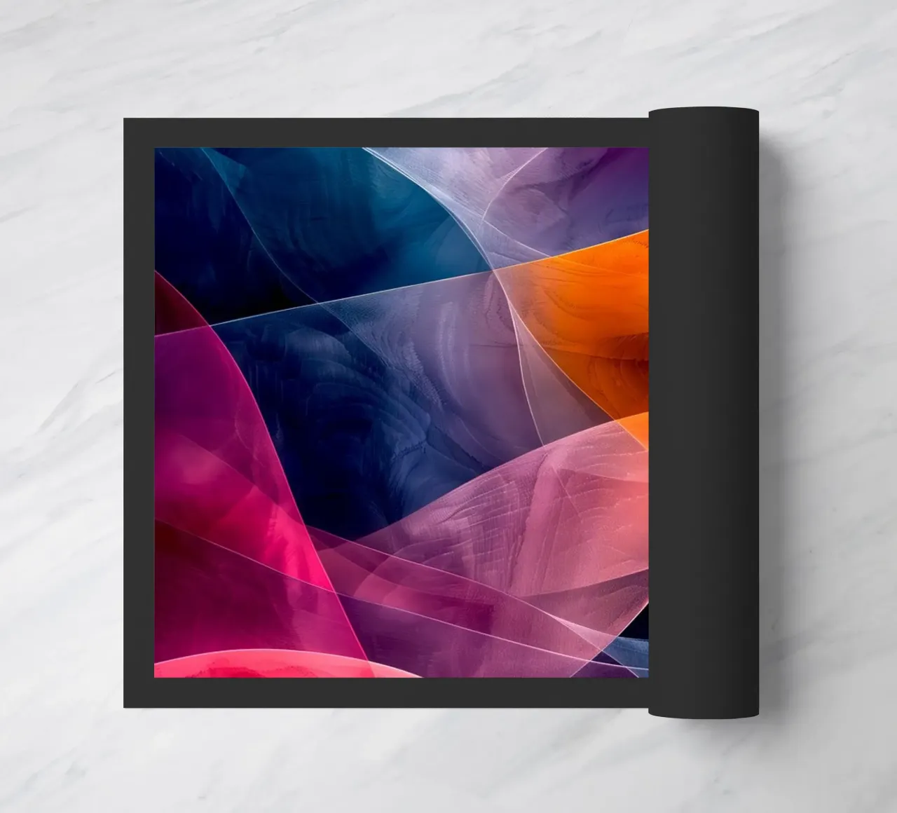 Astrazione colori e linee zerbino da Justyna Jaszke JBJart