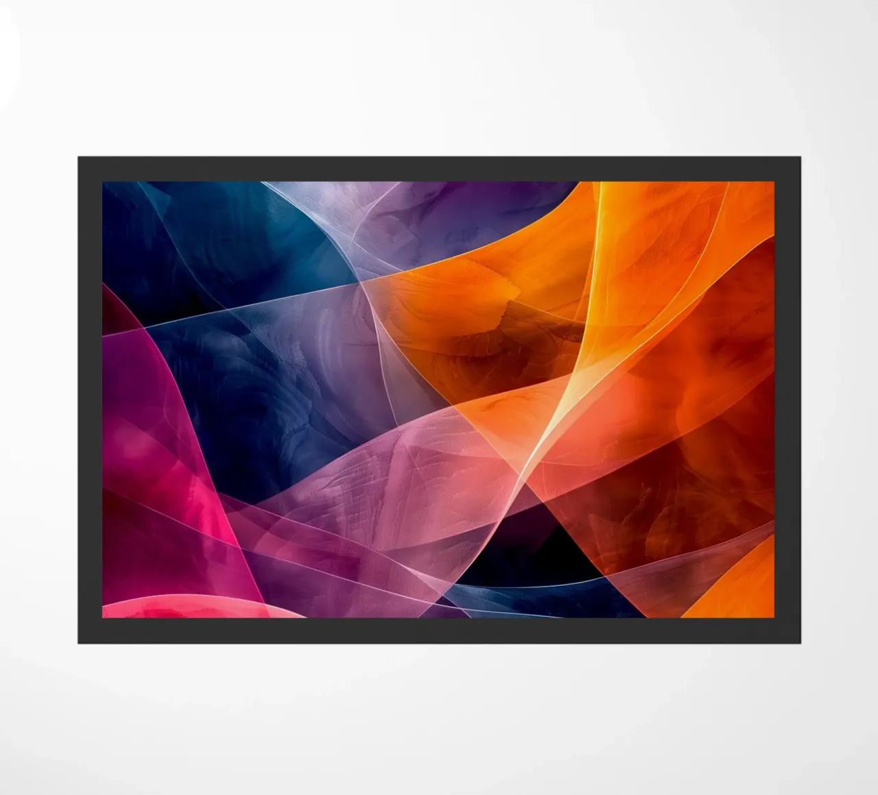 Astrazione colori e linee zerbino da Justyna Jaszke JBJart